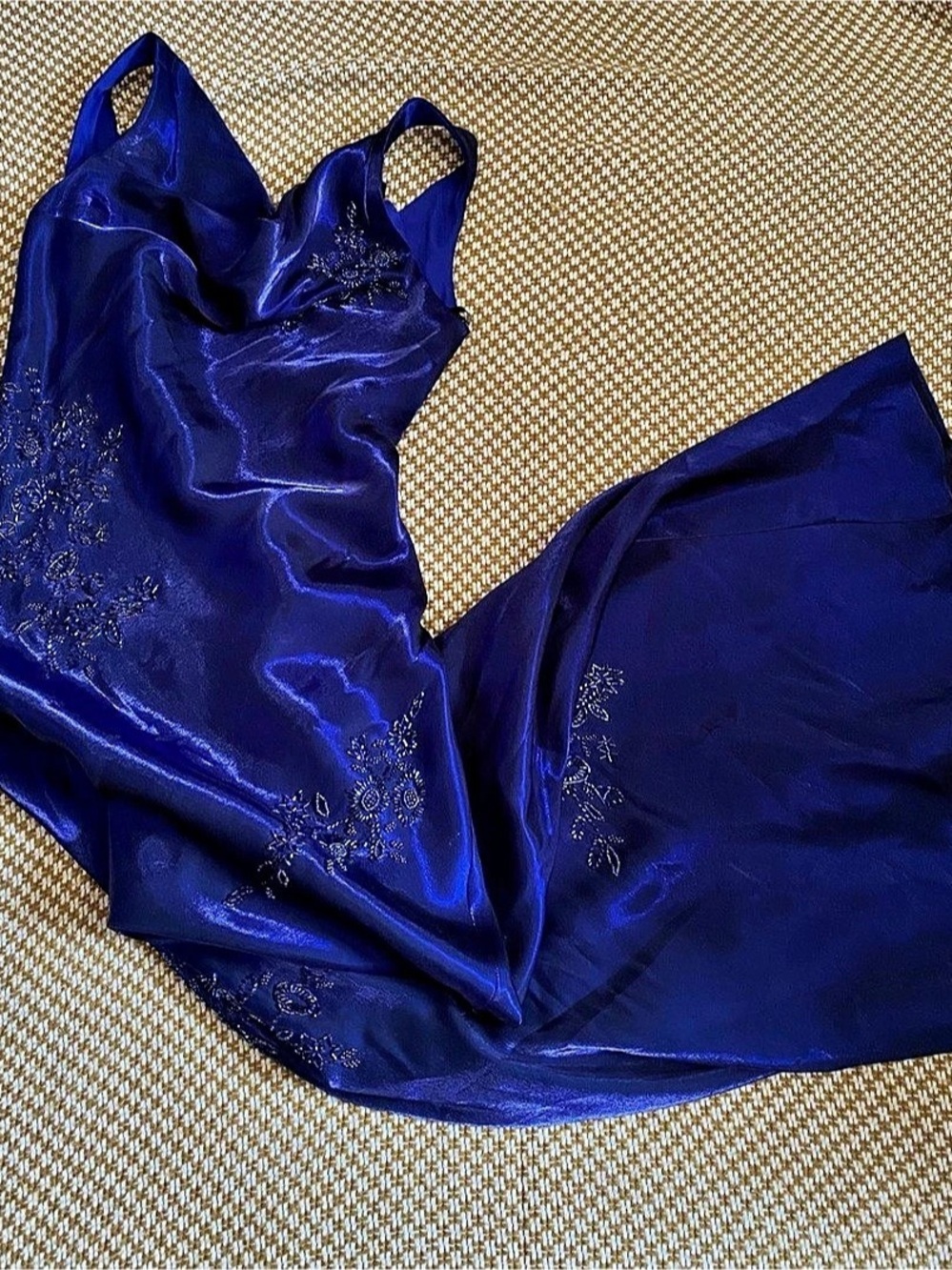 Night Way Collections Women's Maxi Dress Blue Size 6 Like New